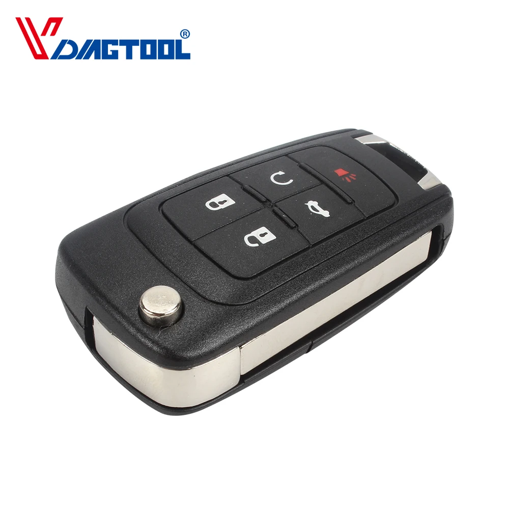 Складной чехол для автомобильного ключа VDIAGTOOL с 5 кнопками Chevrolet Cruze дистанционным