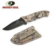 

Mossy Oak 10" Fixed Blade Knife Outdoor Camping Knife Hunting Knives Camo Survival Emergency Knives Overall With ABS Sheath