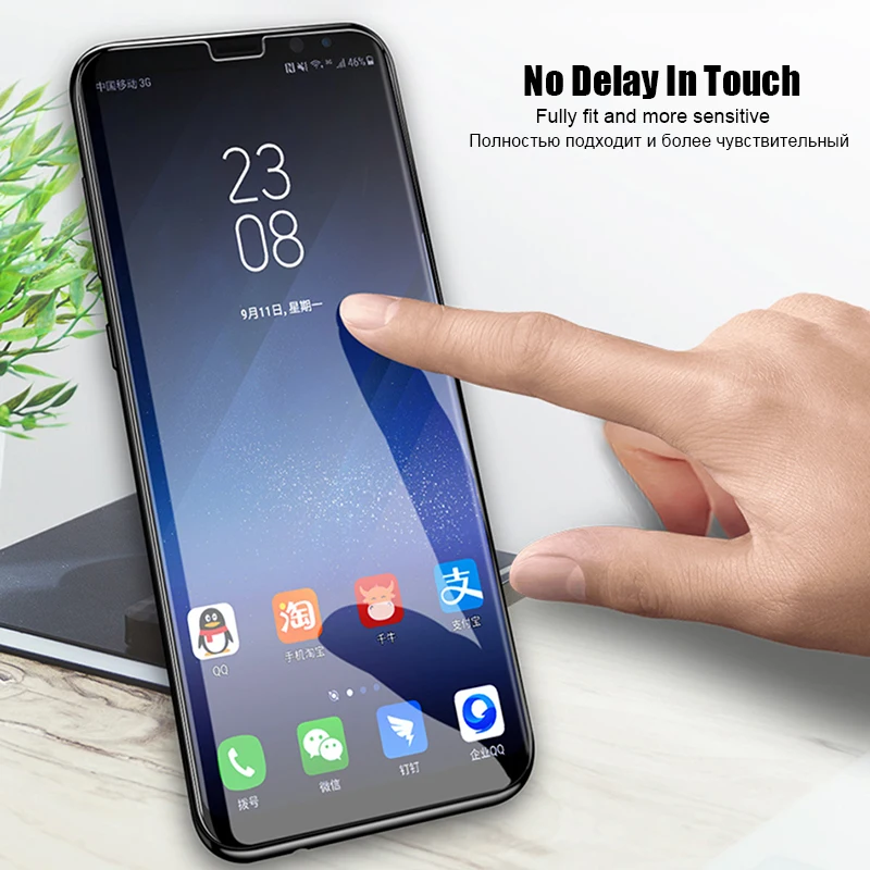 Premium 2-Pack 3D 9H HD Clear Tempered Glass Screen Protector with UV Full Glue