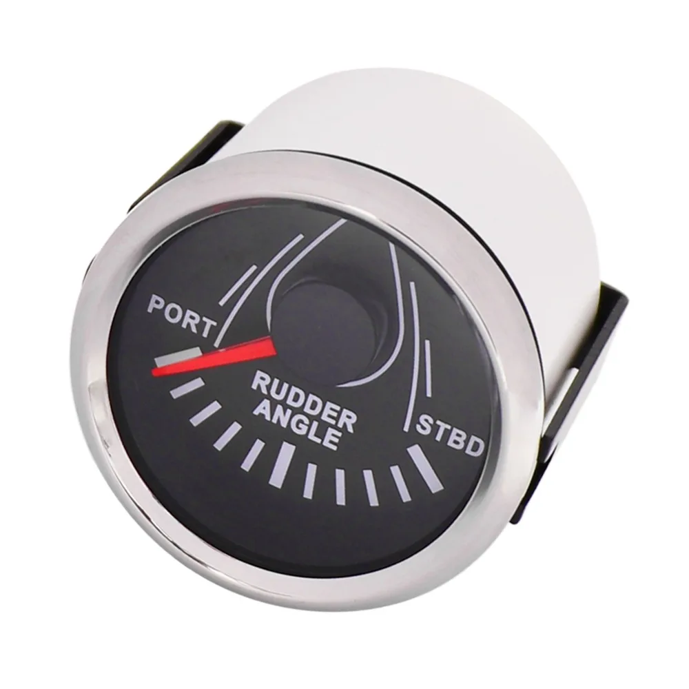 

52mm 190 ohm Guaranteed Rudder Angle Gauge PORT - STBD Indicator With Rudder Angle Sensor fit 9~32V Marine Boat