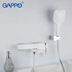 GAPPO смеситель для душа s сделать anheiro краны Белый настенный смеситель для душа латунь ванная комната с тропическим душем Кран для ванной