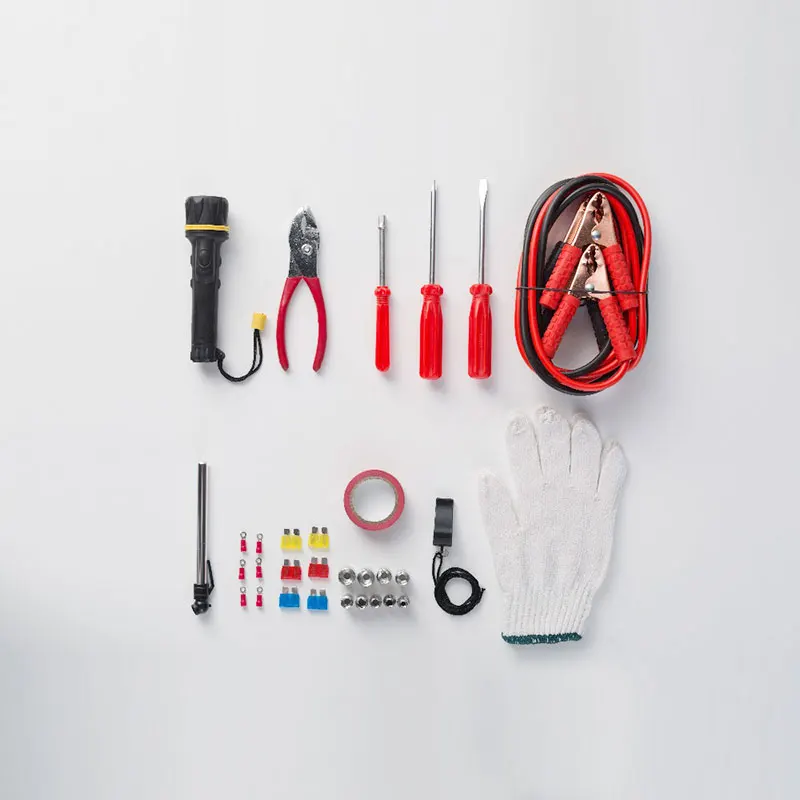 31 PCS Car Emergency Kits Auto Roadside Emergency Tool Supplies Kit Bag