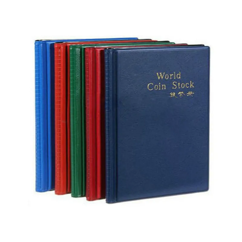 

1 pcs Plastic Albums & Folders 120 Collecting Coin Penny Money Pocket Storage Album Book Holder Case Folder Home Collection