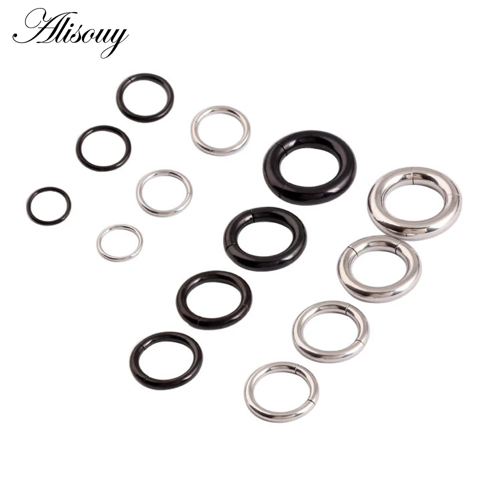 

Titanium Piercing Segment Hinged Rings Cartilage Earrings Labret Lip Nose Piercing Body Jewelry PVD Universal 16G 14G G23 Grade