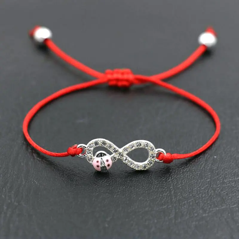 

BPPCCR Alloy Zircon Men Women Bracelets Blue Evil Of Eye Red Rope Strings Thread Braid Charm Lucky Bracelets Mujer Gifts