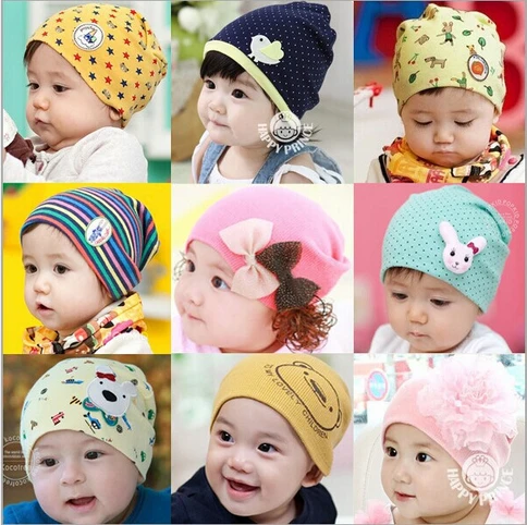 

Autumn Winter Baby Hat Cotton Knitted Cap Kids Boys Girls Beanies
