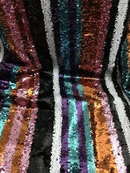 

Popular sequins French tulle embroidery lace fabric with sequins african net lace textile for party dress