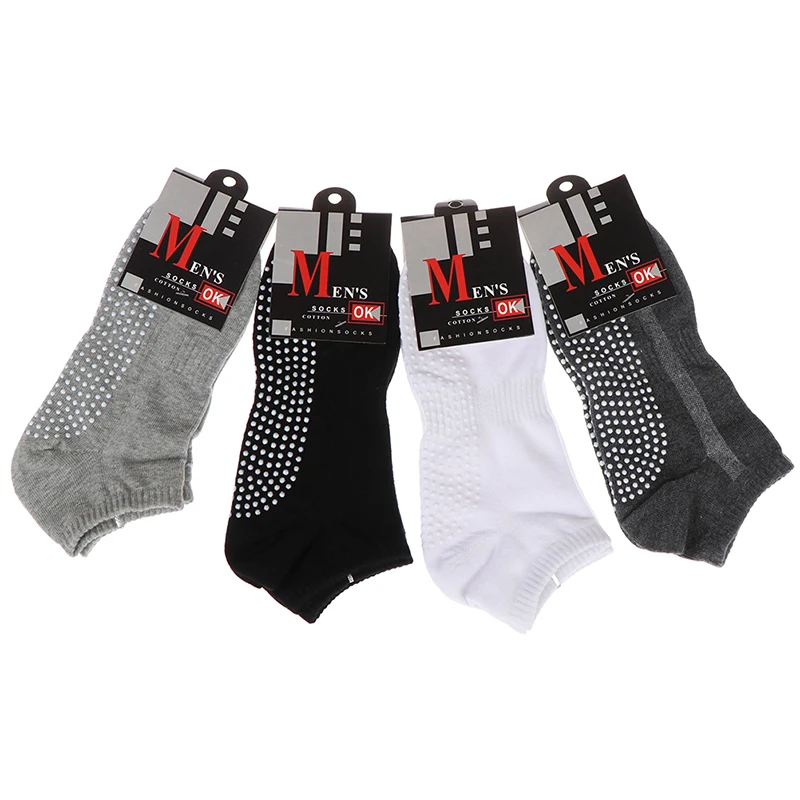 1 Pair  Men's Cotton Sport Non-slip Yoga Socks  Breathable Anti Skid Floor Socks Dropshipping