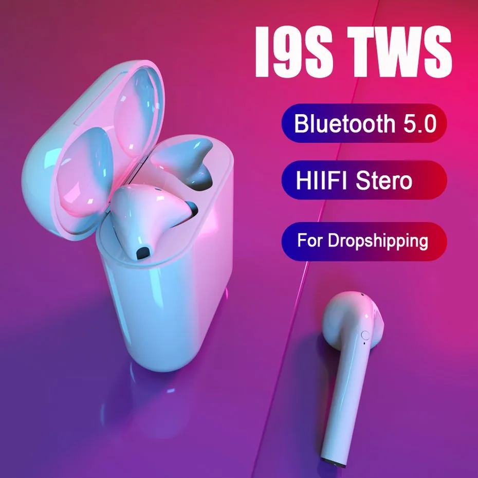 i9 i9s TWS Wireless Earphones Bluetooth 5.0 Wireless Headset Headphones With Microphone Bluetooth Earbuds Earphone For iPhone (1)