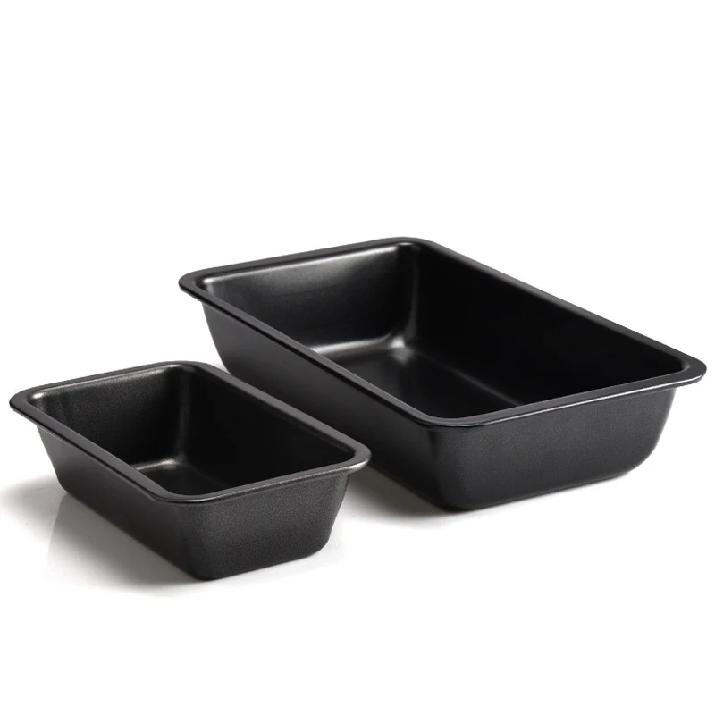 

Ibaking 8 9 12 Inch Rectangular Square Baking Pan Carbon Steel Nonstick Cake Toast Bread Mold Baking Tool Barbecue Tray for Oven