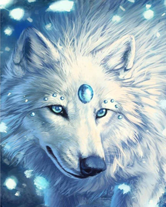 Алмазная картина полная дрель волк Алмазная вышивка животное вышивка крестом европейский и американский стиль домашний Декор акриловый бриллиант - Цвет: DD1881