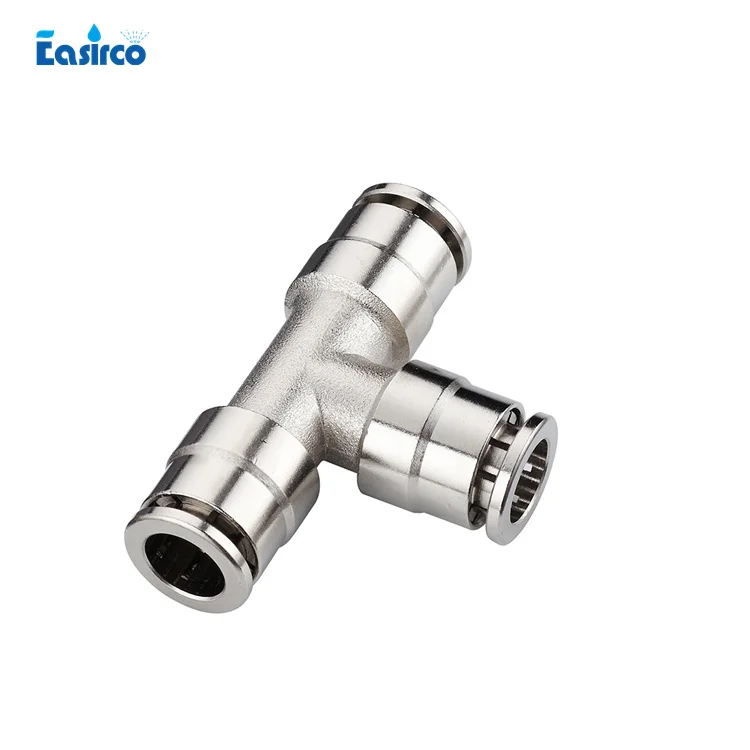 

(5pcs/pack) 6mm Quick Coupling Tee connector Slip lock Tee for mist cooling system,free shipping