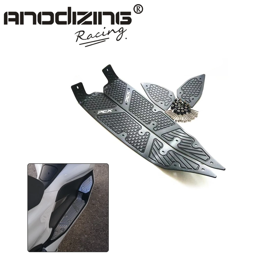 

Motorbike Front Rear Footrest Step Motorcycle Pedals Foot Pegs For Honda PCX 125 155 2017-2018