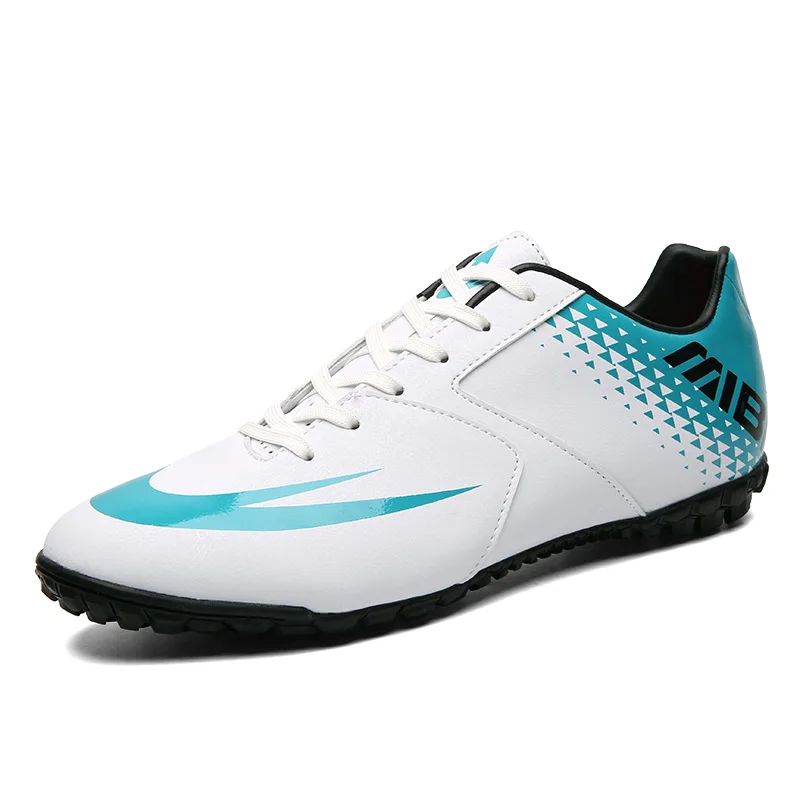 

Men Football Boots Soccer Cleats Boots Long Spikes TF Spikes Sneakers Soft Indoor Turf Futsal Child Soccer Shoes