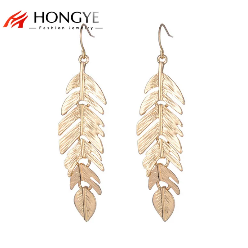 Женские длинные серьги подвески в форме листа массивные висячие 2020|earrings for|dropping