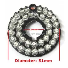 10pcs 36 LEDs 5mm Infrared IR 60 Degrees Bulbs Board 850nm Illuminator For CCTV Camera