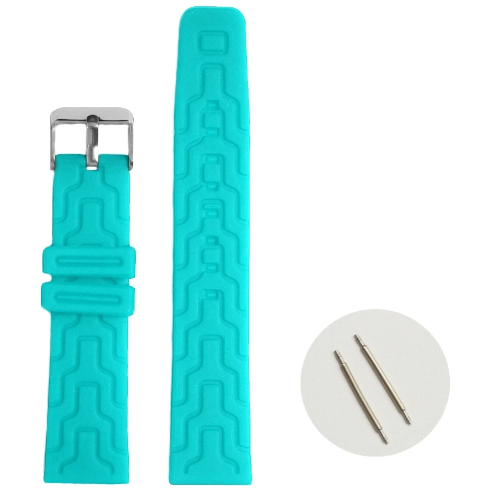 

20mm Day Sky Blue Color Silicone Jelly Rubber Men Ladies Watch Band Straps WB1088Q20JB