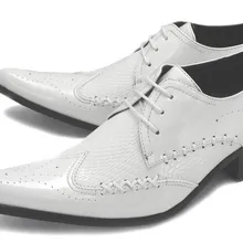 Белый Для мужчин свадебные модельные туфли на плоской подошве из натуральной кожи с острым носком мужские оксфорды большой Размеры 46 евро