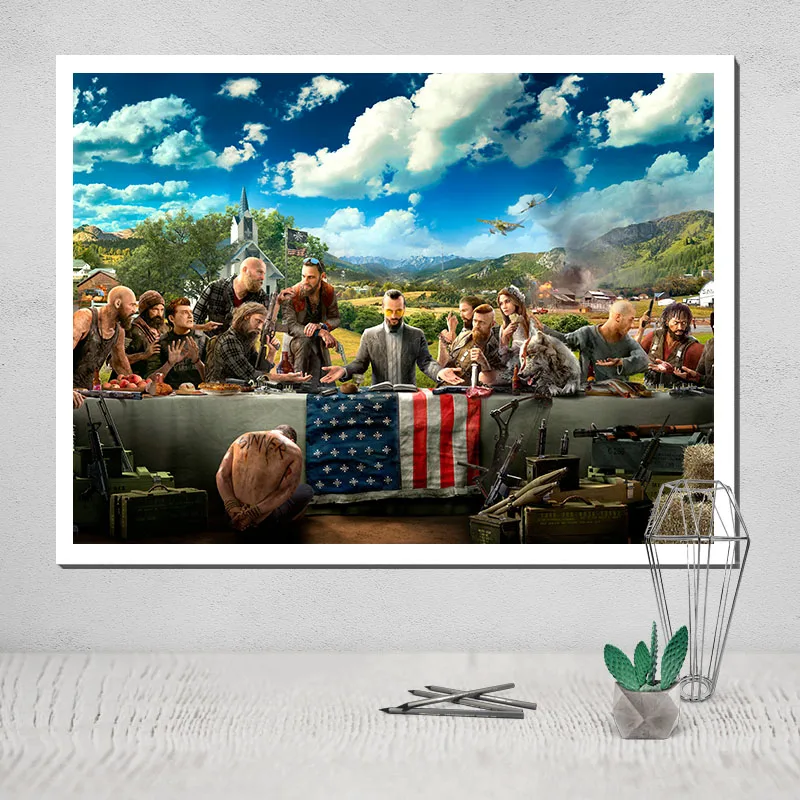 

canvas painting far cry 5 canvas poster decoration for home interior paint schilderij modular picture the decoration on the wall