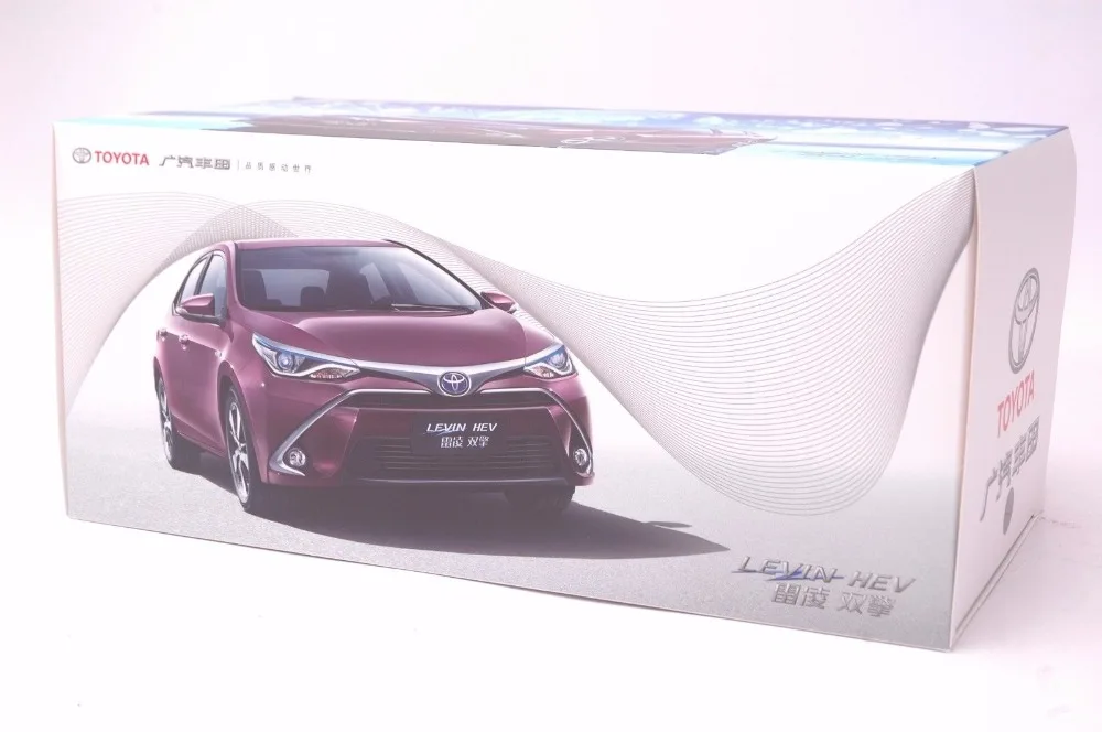 1:18 литая под давлением модель для Toyota Corolla Lewin Hybrid фиолетовый сплав игрушечный автомобиль миниатюрная Коллекция подарков