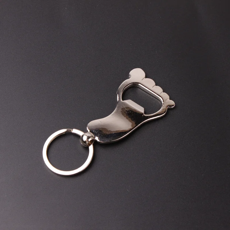 Stainless Steel Metal bar key opener Creative Feet shape opener Home