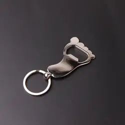 Нержавеющая сталь металлической планкой ключ нож творческих ноги форма для бутылок дома существенно Кухня инструменты с брелок кольцо