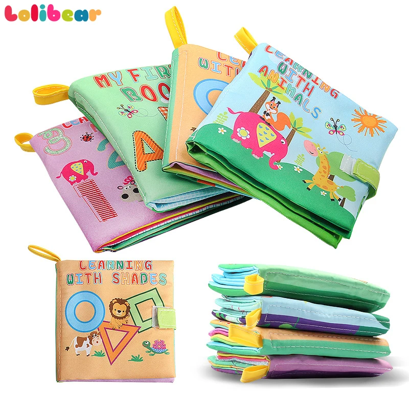 

Baby Cloth Book Newborn Kids Learning Letter Number Shape Animals Waterproof Children First Book Infant Gift Educational Toys