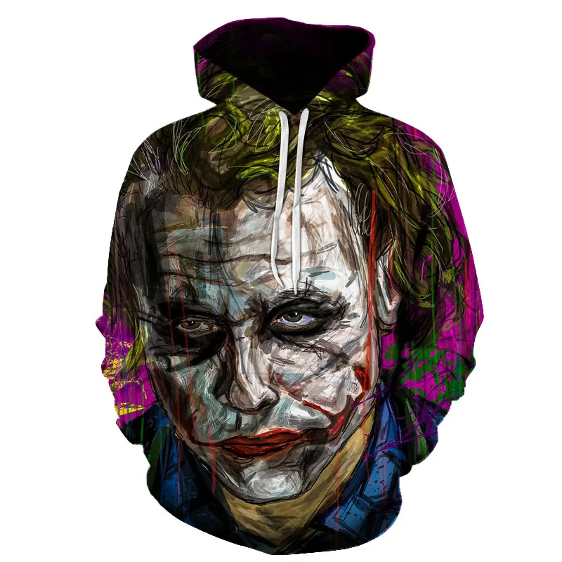 

Suicide Squad Joker 3D Hoodies Men Women Sweatshirts Badass Funny Printed Pullover Autumn Winter Brand Tracksuits Boy Hoodies