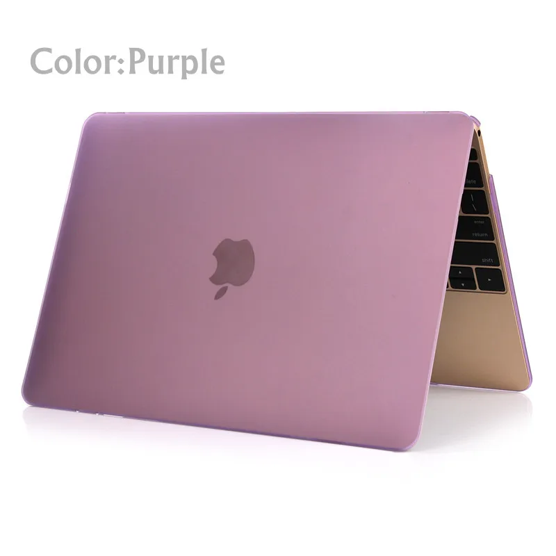 Кристально Матовый Жесткий Чехол для ноутбука MacBook Air 13,3 чехол A1369 A1466 A2159 Корпус для Macbook New Air 13 с сенсорным ID A1932 - Цвет: Matte Purple