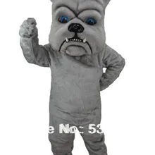 Серый бульдог Маскоты костюм профессиональный Индивидуальные собака Маскоты te Маскоты наряд костюм партии Cosply Необычные платья sw585