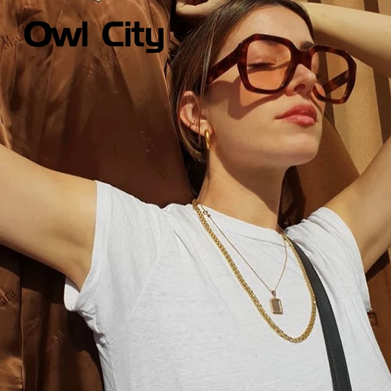 Сова город, модные солнцезащитные очки для женщин, роскошные брендовые дизайнерские женские солнцезащитные очки, мужские очки, женские солнцезащитные очки, квадратные солнцезащитные очки UV400