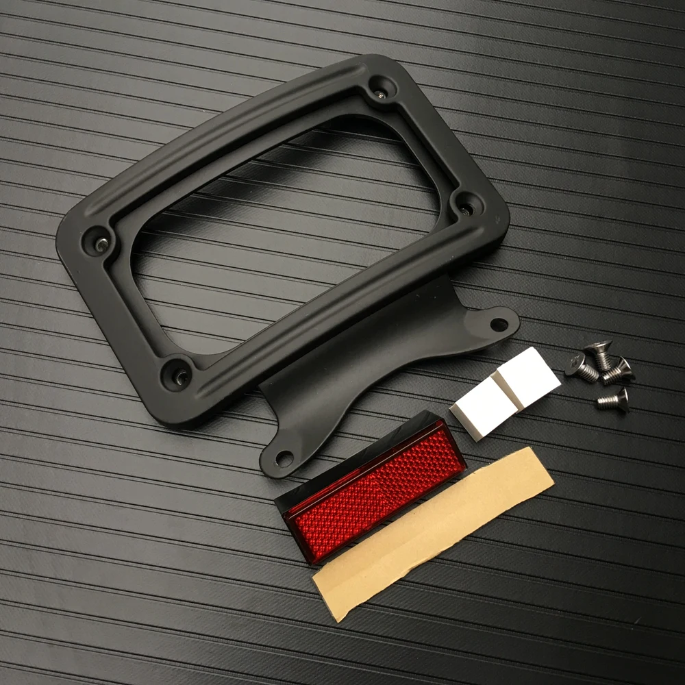 

Chrome Laydown Curved License Plate Bracket For Harley Street Glide/Road Glide