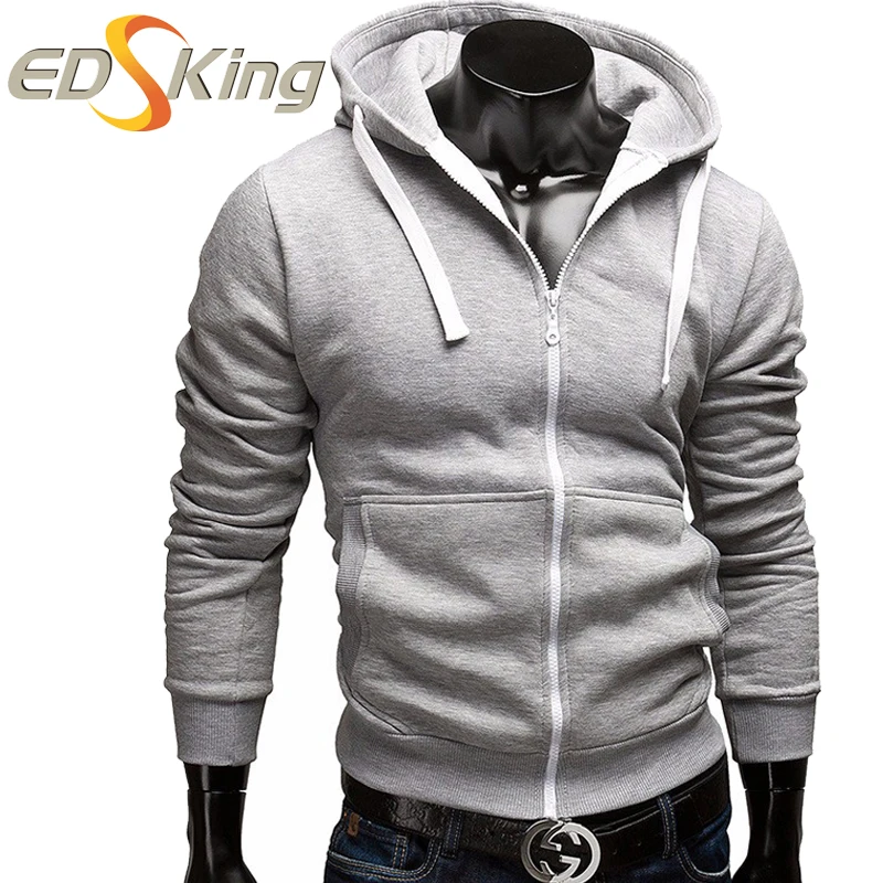 Man Hoodies And Sweatshirt Side Zipper Tracksuit Man