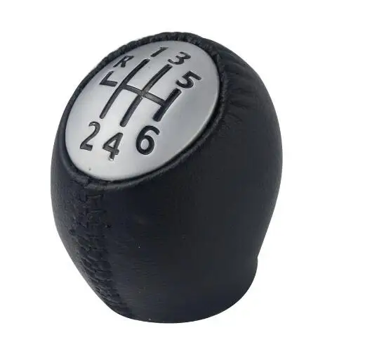 

6 Speed PU Leather Gear Shift Shifter Knob Lever Stick Fit For Renault Megane Clio Laguna Scenic Vauxhall Opel