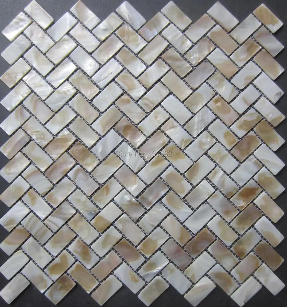 

15X30MM shell mosaic tile mother of pearl tiles, Natural shell mosaics floor tiles,background wall;kitchen backsplash tiles