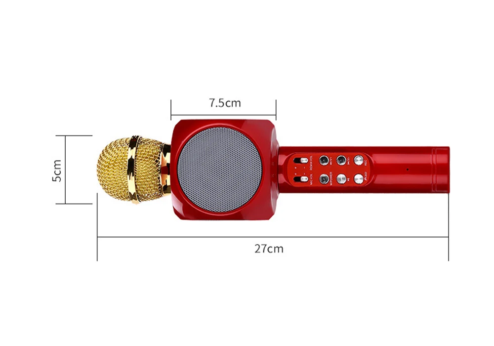 Excelvan беспроводной микрофон Bluetooth спике мобильный телефон, микрофон караоке микрофон музыкальный плеер пение рекордер KTV