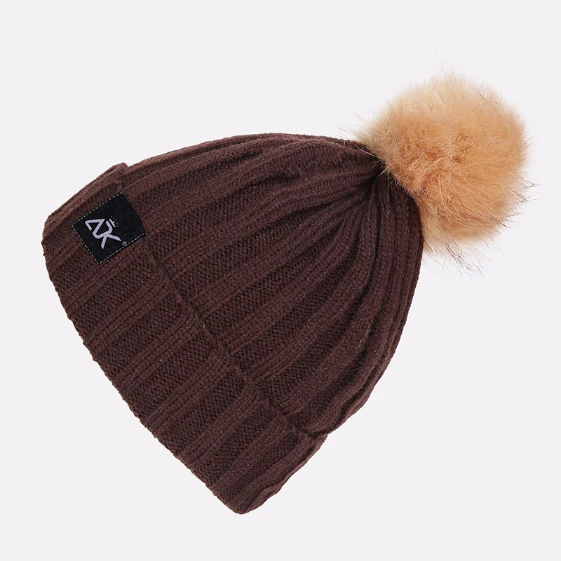 Вязаные шапки женские бирки зимняя шапка Толстая Теплая Зимняя кепка помпон мягкие кепки с сеткой для девочек
