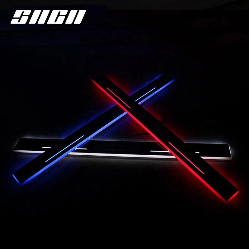 SNCN Trim Pedal LED Car Light Door Sill Scuff Plate Pathway Dynamic Streamer Welcome Lamp For Lexus RX300 RX330 RX350 2015-2017 |