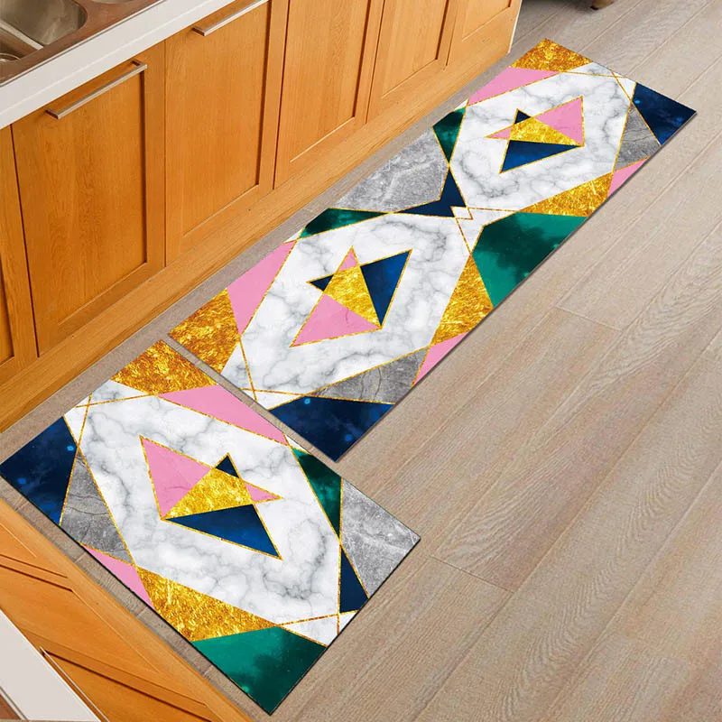 Напольный Деревянный Цветной Противоскользящий моющийся современный кухонный коврик ковры ванная входная дверь коврик спальня офисный стол коврики
