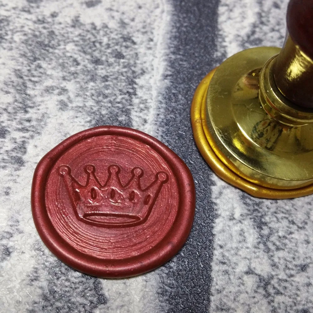 Crown Wax Seal Stamp Customize Logo Personalized Image Custom Seal Wax