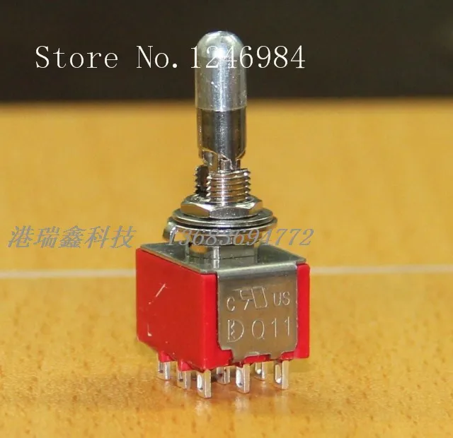 

[SA]T8305-LKBQ nine foot interlocking three -way toggle switch stalls M6.35 Deli Wei anti-error latch neck Q11--10pcs/lot
