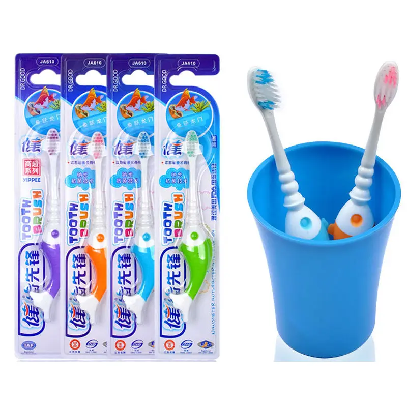 4Pcs/Pack Travel Toothbrush children toothbrush DR.GOOD610 eco friendly