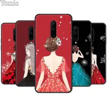 Wedding Dress Girl Phone Case for Oneplus 7 7 Pro 6 6T 5T Silicone Case for Oneplus 7 7Pro Black Soft TPU Cover Shell