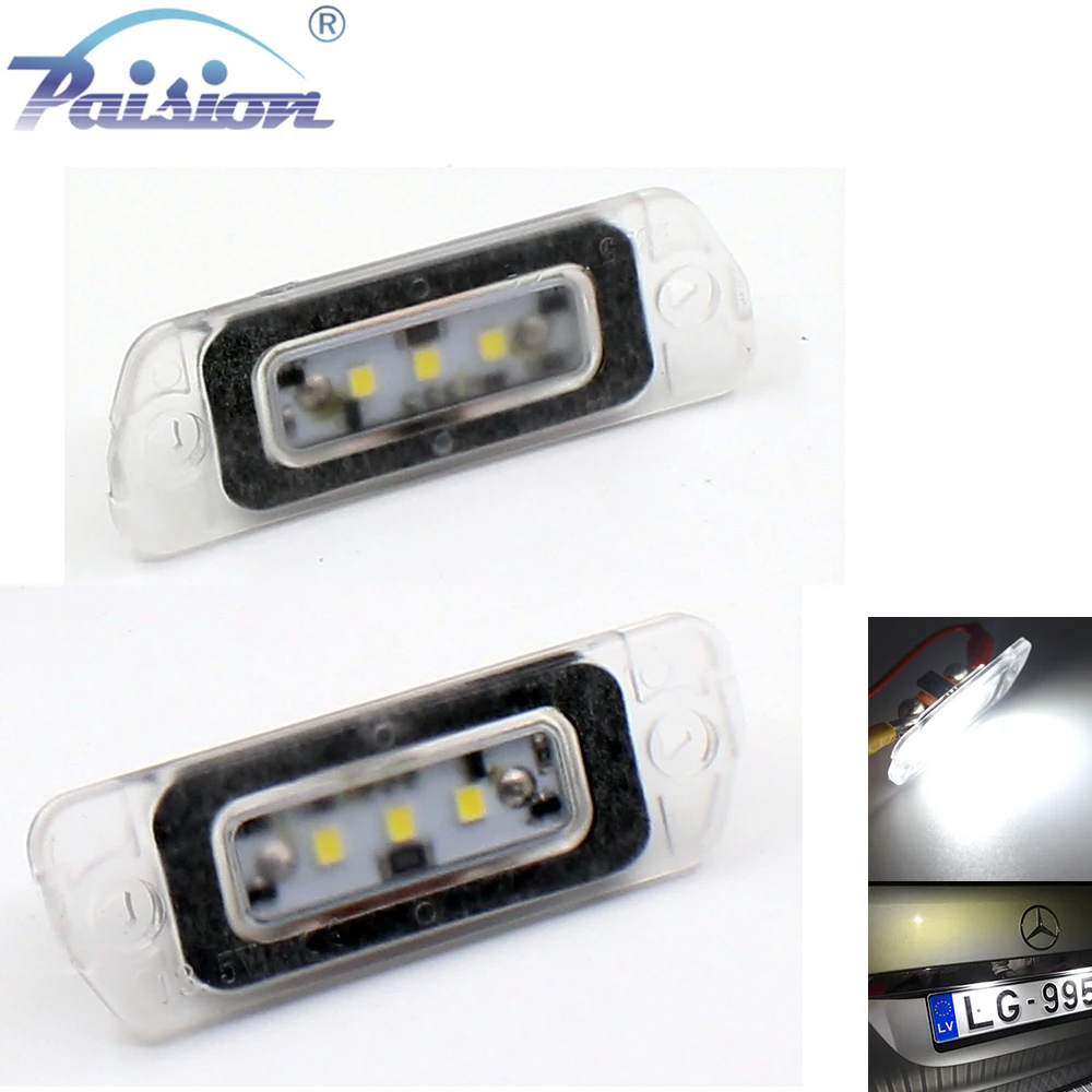 2 шт. светодиодный светильник для номерного знака для MERCEDES BENZ R ML GL Class W164 X164 W251 R300 R320 R550 R500