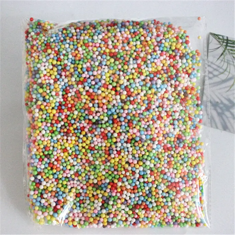 2,5-3,5 мм мини цветные круглые пенопластовые шарики Хрустальная Бутылка декоративная подушка/наполнитель для диванов мяч из пенопласта 7000-8000bball каждый мешок - Цвет: color