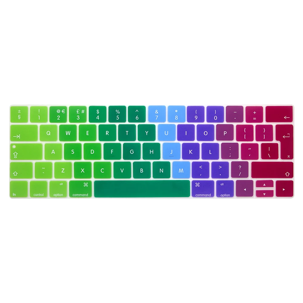 Новая силиконовая защитная пленка для клавиатуры наклейки MacBook с сенсорной