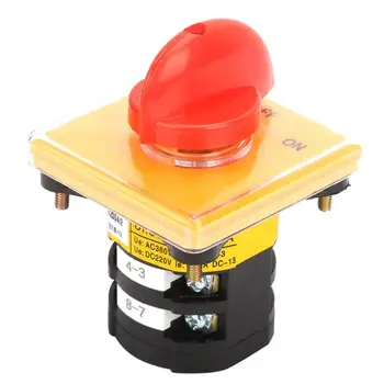 

AC 380V 25A ON/OFF Rotary Cam Changeover Switch Selector JYW25-25/2 D2004 High Quality