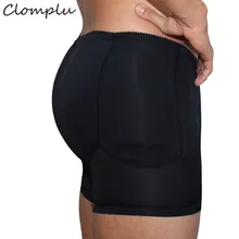 Clomplu проложенный корректирующий костюм подтяжка попа для похудения формирователь тела для мужчин Booty Enhancer размера плюс S-6XL прокладки контроль Трусики