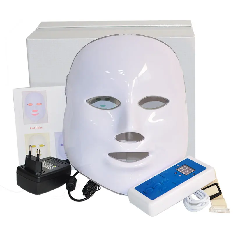 

LED Facial Mask 7 Color Photon Electric LED Mask Anti Wrinkle Acne Removal Face Skin Rejuvenation Facial Spa Salon