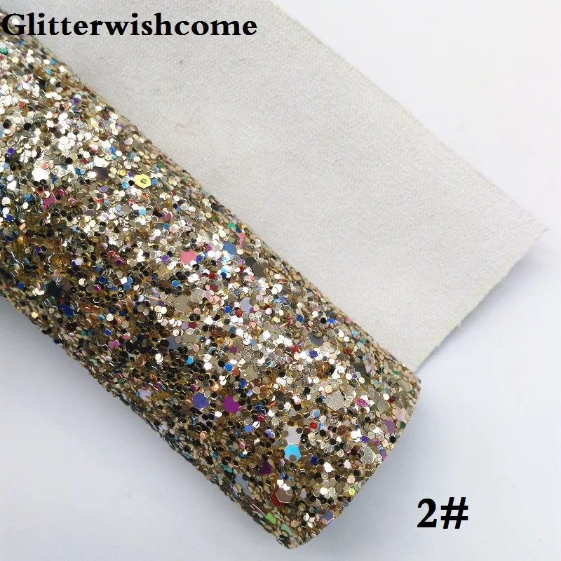 Glitterwishcome 21X29 см A4 Размеры виниловые обои для банты с эффектом блестящей кожи тканевый Виниловый фон для банты, GM082A - Цвет: 2